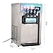 VEVOR Ice Cream Machine Commercial 5.3 to 7.4Gal per Hour Soft Serve with LED Display Auto Clean 3 Flavors Perfect for Restaurants Snack Bar, 1200W