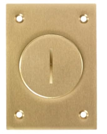 Hubbell Wiring Systems S2825 Brass Round Floor Box Rectangle