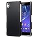 Sony Xperia Z2 Case, Terrapin [Extra Slim Fit] Hybrid Rubberized [Black] Protective Hard Case for Sony Xperia Z2 - Black