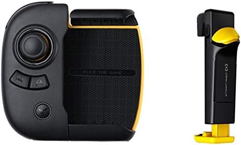 NJY Mobile Game Controller PUBG, Wasp 2 Gamepad PUBG Set King Glory Android iOS Mobile Phone Tablet Universal Bluetooth Auxiliary Automatic Pressure Grab Peripherals (wasp 2+beewing+Yellow Trigger)