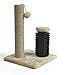 Amazon Basics Cat Scratcher - Indoor Classic Single Cat & Kittens Scratching Post with Brush, Small (16.5