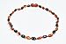 Baltic Amber Baby Teething Necklaces(Unisex) Anti Flammatory, Drooling & Teething Pain Reduce Properties, Certificated High Quality Bean Beads (cognac- cherry), Quality Guaranteed
