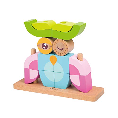 Wooden Stacking,Wood Stacker Blocks, Sorting Toy,Classic World Stacker for Baby Toddler Early