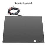 Anycubic 3D Printer Platform with Aluminum 12V/24V Dual Power MK3 Heatbed, Tempered Glass Plate with Clamps, Durable Build Surface for Prusa i3/Mega S 240x220mm