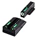 TruGlo TFX Handgun Sight | Durable Shock-Resistant Compact Brightly Glowing Tritium & Fiber-Optic Xtreme Day/Night Sight, Compatible with Ruger SR Handguns