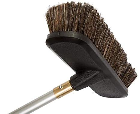 Waschbürste Universal Mischhaar 25 cm Wasch-Bürste mit Wasserdurchlauf - inkl. 1/4 Zoll Gewinde Adapter