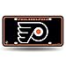 Rico Industries NHL Philadelphia Flyers - Black Metal License Plate Tag , 6 x 11.5-inches