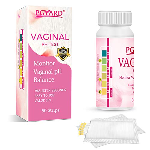 PGYARD 50 Strips Vaginal Health pH Test Strips, Monitor Feminine