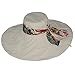 Women's Reversible Foldable Floppy Sun Hat with Wide Brim UPF 50+, Beige