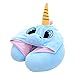 DPIST Unicorn Hooded Animal Travel Neck Pillow Polyester Neck Pillow Support Cushion Unicorn Hoodie Funny Gifts for Children and Women