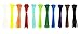 Summer-Home Self Locking Nylon Cable Zip Ties in 11 Colors(White,Yellow,Orange,Red,Sky Blue,Fluorescent Green,Green,Blue,Purple,Coffee,Black)- 6
