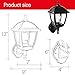 SPECILITE Outdoor Wall Light, 2700K 800LM LED Security Black Lantern Fixtures Lamp Lighting for Front or Back Entryway, Porch, Garage, Deck, or Balcony (2 Pack)