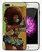 KITATA Afro African American Girl iPhone 7 Plus iPhone 8 Plus Case Afric Women Vintage Beautiful Art iPhone7 Plus iPhone8 Plus Cover Drawing Painting Black Love Design
