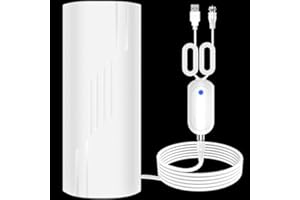 PGOFBUO 900+ Miles Range TV Antenna, Digital TV Antenna Indoor with Amplifier and Signal Booster, Portable HD Antenna for TV Indoor Outdoor for Smart TV and Old TVs - 35ft Coax Cable - Support 4K 1080p