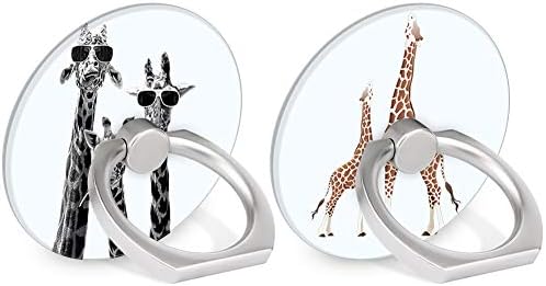 Yufesam Finger Ring Grip Cool Girafee 360 Degree Rotation Universal Phone Ring Holder Kickstand Desktop Bracket Compatible with Mobile Phones and Tablets