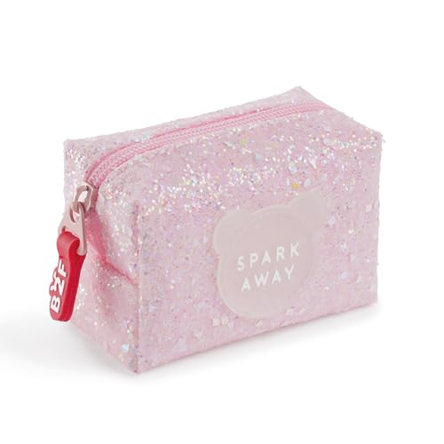 Back2Fun Monedero Purpurina B2f, Accessori da Viaggio-Portafogli Uni Bambini, Colore: Rosa, 100 x 70 x 50 mm