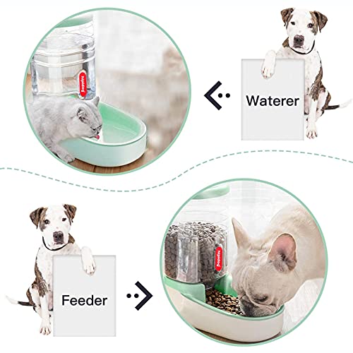 UniqueFit Pets Cats Dogs Automatic Waterer and Food Feeder 3.8 L with 1 Water Dispenser and 1 Pet Automatic Feeder - Image 3