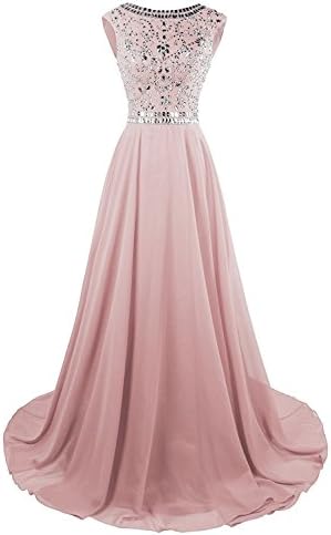 KYD Women's Long Prom Dresses 2018 Evening Gowns Bridesmaid Wedding Guest Dress Beaded