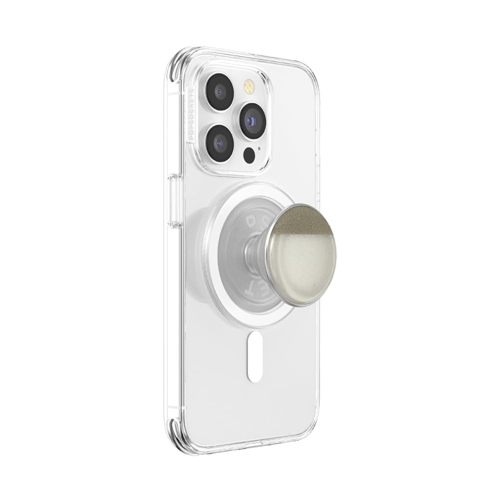 PopSockets Phone Grip for MagSafe with Kickstand, Magnetic Stand, Swappable Top, Secure Hold for iPhone MagSafe Cases, Phone & Tablet Grip - Stoneware Coconut Cream