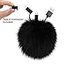 Kisreal Pom Pom Keychain Charging Cable Compatible with iPhone 7 7plus iPad iPod Samsung Huawei Mobile Devices and Handbag Purse (1)