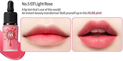 PERIPERA Ink Airy Velvet 15 Color Waterproof Liquid Lipstick Dear Darling Tattoo Tints Moisturizing Original Korean Cosmetics Elf Light Rose
