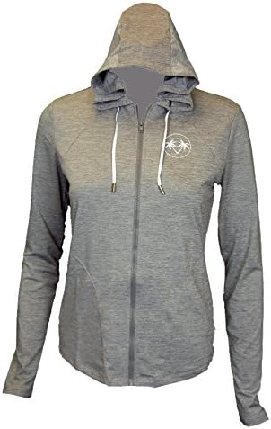 Maui Clothing Cabana Hawaii Palm Heart Hooded Long Sleeve Zipper Rash Guard (Small)