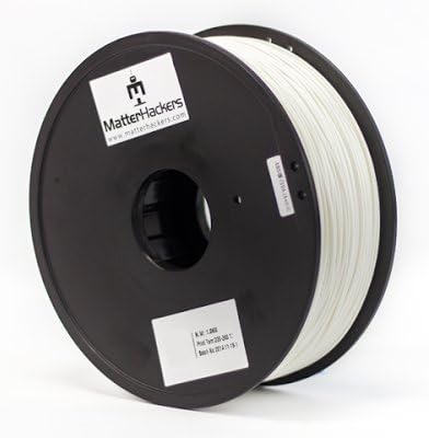 MatterHackers PETG White High Strength Filament - 1.75mm (1.0kg)