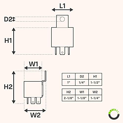image for ONLINE LED STORE 10 Pack Bosch Style 5-Pin 12V Relay Switch [SPDT] [30