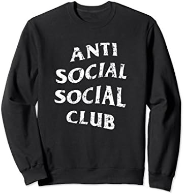 Unisex AntiSocial Social Club Sweatshirt Medium Black