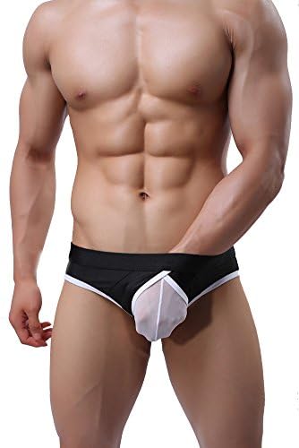 Belle Grace Men's Breathable Jock straps (M, Black)