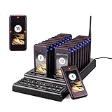 Retekess T111 Restaurant Pager System for Servers Pagers and Beepers ID Set with 20 Restaurant Buzzers Pagers for Food Truck Church Office