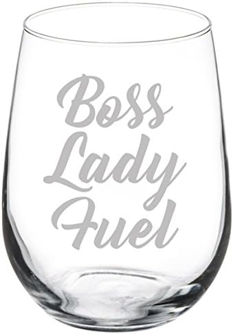 girl boss wine glass