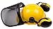 RK Safety Industrial Forestry Chainsaw Safety Helmet Combo Set | Hard Halmet Hat, Hearing Protection Ear Muffs, Mesh Face Shield Visor, Hold Breacket | ANSI and EN Certified (SHC101, Yellow)