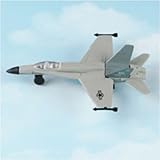 Hot Wings F-18 Hornet (with military markings) with Connectible Runway