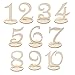 MagiDeal Wooden 10 cm Table Numbers 1-10 Basic Set Wedding Birthday Party French