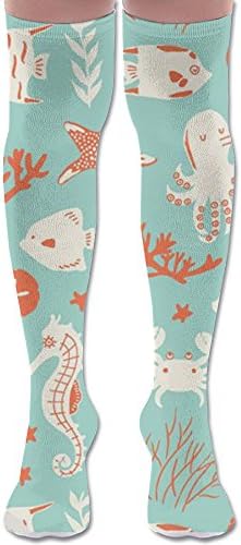 MAMAC New Knee Tights Stockings Sea Horse Funny Sports Socks