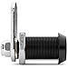 Westway Locks 1-1/8’' Black Tubular Cam Lock – Keyed Alike Lock with 2 Keys,Keycode(72351) 1-1/4