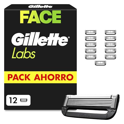 GilletteLabs Razor Blade Refills for Men, Pack of 12