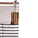 VIVIMONKEY Hanging Organizer with Pockets Fabric Wall Door Storage Home Cloth Closet Organizing Bags - Blue Stripe (12 Pockets with Pothook)
