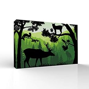 Canvas Wall Art-Quiet Tropical Forest-Canvas Prints Home Artwork Decoration for Living Room,Bedroom - 12x18 inches