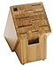 Shun Bamboo Knife Block, 11 Slot Large Knife Holder, Made from Genuine Bamboo, Kitchen Storage for Professional and Home Chefs