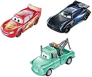 Disney Pixar Cars Color Changers Lightning McQueen, Mater & Jackson Storm 3-Pack, Gift for Kids Age 3 Year