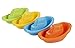 BLUE PANDA 12 Pack Bath Toy Boats, Bathtub Plastic Kids Tugboats for Ages 3 and Up, Multicolored