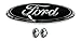 Muzzys FORD 05-14 F150 BLACK AND CHROME Grille OR Tailgate Emblem WITH NUTS, Oval 9