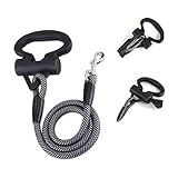 Docamor Dog Leash Pet Rope Leash,1/2 Inch Thick 4 FT Long Anti-Slip Leash Handle and Dog Waste Bag Dispenser,Strong Durable Nylon Rope Walking Training Leash for Small,Medium and Large Dog