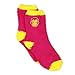 Iron Man Womens 2 pack Cozy Socks (9-11 Womens (Shoe: 4-10), Iron Man Grey/Pink)