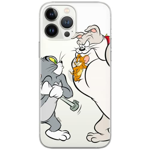 Funda para teléfono móvil de ERT GROUP para Samsung A51 Original y con Licencia Oficial de Tom and Jerry con diseño Tom i Jerry 001 Adaptada a la Forma del teléfono móvil, parcialmente Transparente