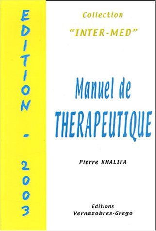 Manuel de thérapeutique