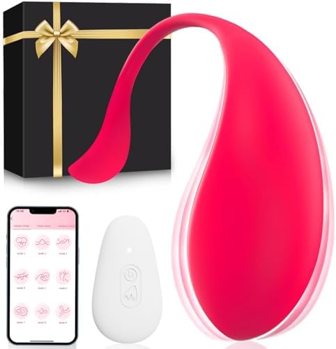 Vibrador Mando Distancia Vibradorador Mujer Juguetes Eróticos Para Pareja Vibradores Juguetes Sexuales Consoladores.. para Mujer con Vibración Vibradorador Clítoris 9 Modo Sex Toys (Rojo)