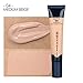 Beauty Glazed Foundation Primer Matte Me Foundation High Coverage+Poreless Flawless Looking Coverage Smooths Face Primer（04#）